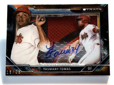 2015 Topps STRATA GOLD GAME USED AUTO PATCH Yasmany Tomas 15/25