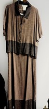 VTG Jessica Howard Brown Two Piece Sleeveless Dress With Jacket-Size 16 90’s