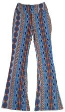 Mudd S Small Boho Flare Hippie Pattern Pants Women Bell Bottom Funky