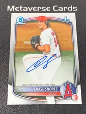 2025 Bowman Chrome Chase Shores 1st Auto Angels On Card Autograph