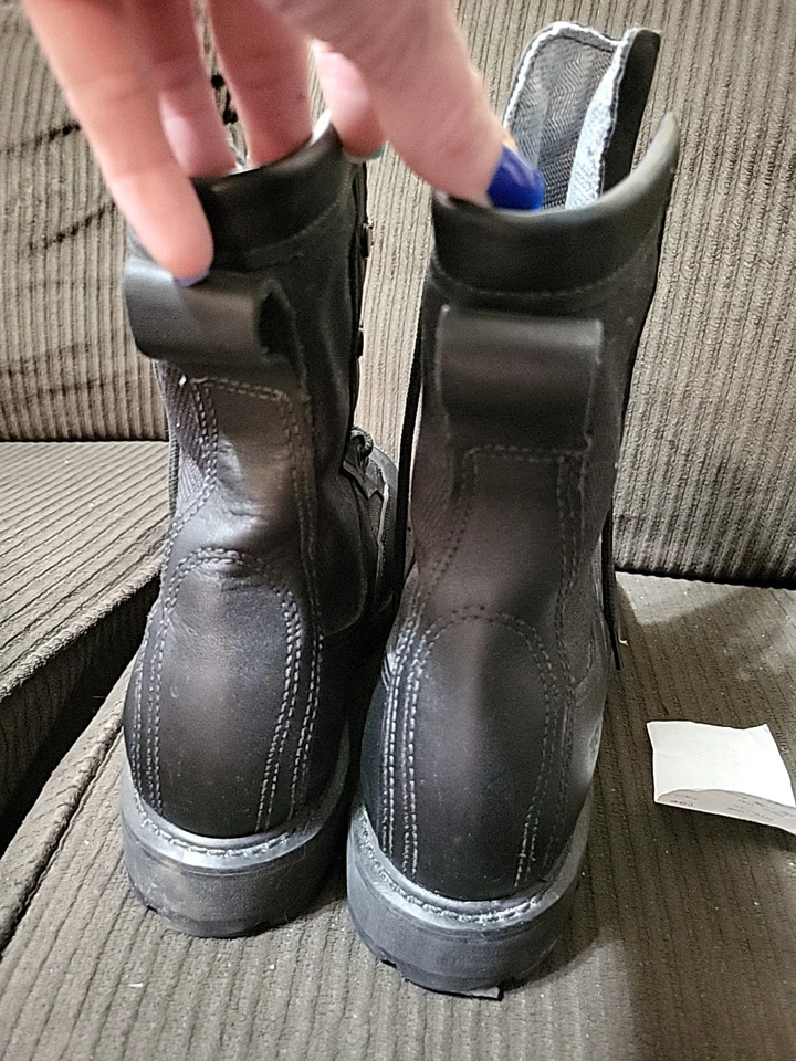 Bates E02184 mens Paratrooper Black Uniform Tactical Boots SZ 6.5 - Image 2 of 4