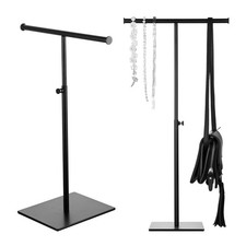 Adjustable T-Bar Purse Holder Stand - Tabletop Handbag Display Rack with Heav...