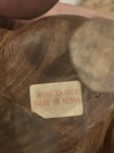 Vintage Hand Carved Kenya Wooden Elephant Figurine Original Label Estate Find — photo 4