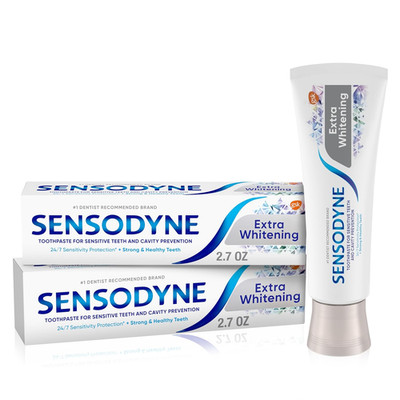 Extra Whitening Toothpaste for Sensitive Teeth, Cavity Prevention and Sensitive