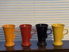 Fiesta Cappuccino Mugs 4 Different Colors