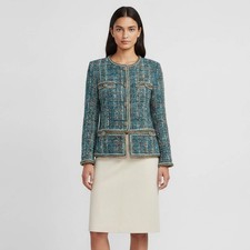 Chanel Blue 2019 PreFall Tweed Jacket S