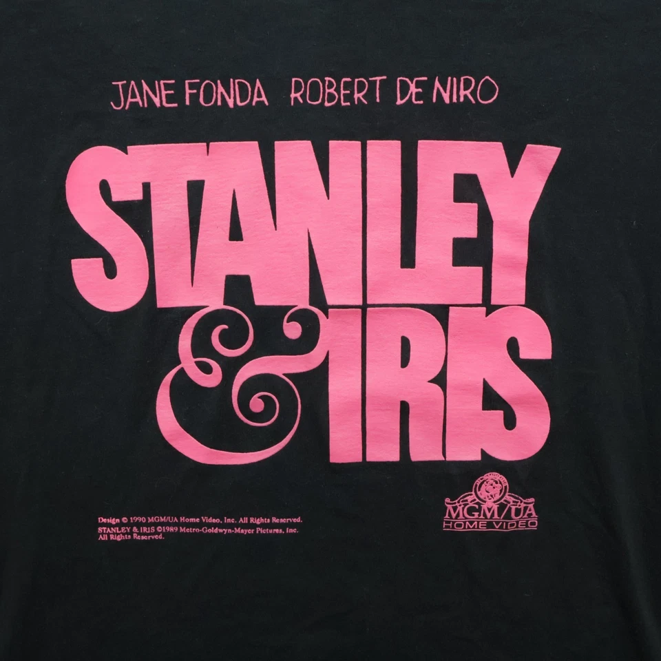 Camiseta Promocional Stanley & Iris 1990 Vintage Blockbuster Video MGM/UA Home Video Ra Foto 3 de 4