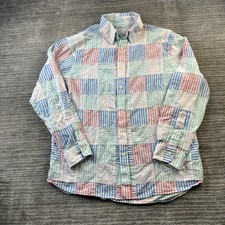 Brooks Brothers Shirt Mens Medium Multicolor Madras Patchwork Regent Fit