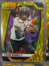 patrick mahomes gold shimmer card # 198