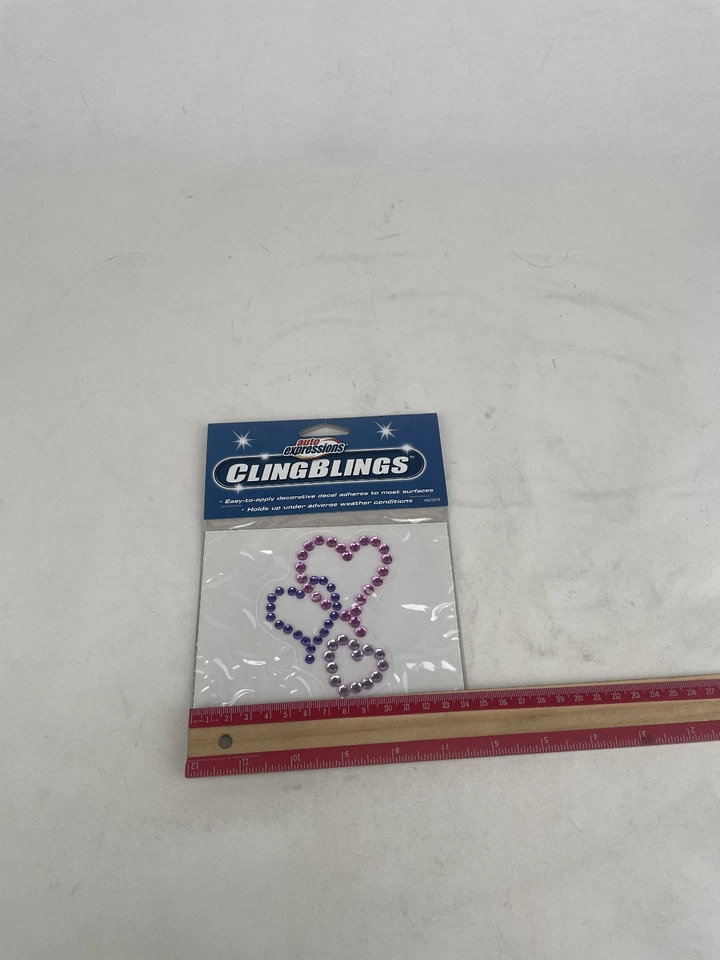 2 calcomanías de cristal rosa púrpura emblema pegatina auto cuaderno teléfono celular equipaje coche Foto 4 de 4