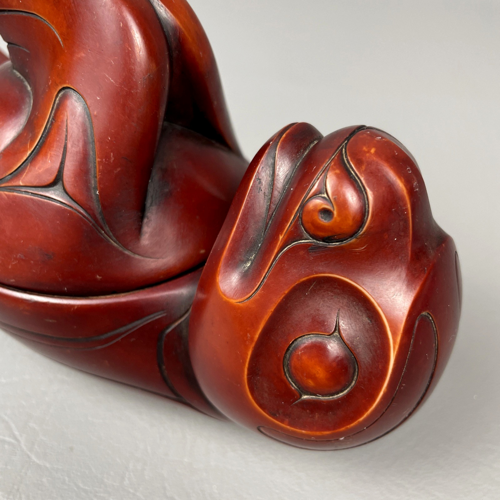 Boma Haida Seal Spirit Box Resin Thomas McPhee Canada