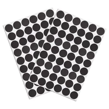 2-Table Self-adhesive Screw Covers Caps Sticker 21mm 54 in 1 Black Lines