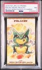 Mega Rayquaza Poncho-Wearing Pikachu Stamped Holo Business Card Japanese PSA 7