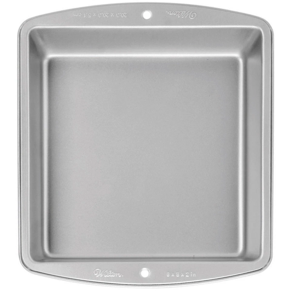 6 Pack - Silver Non-Stick Bakeware Square Cake Pan, 8 x 8 x 2 In. - 191011500 - Bild 3 von 3