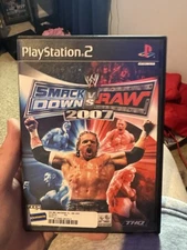 WWE SmackDown vs Raw 2007 PS2 PlayStation 2 - Complete CIB - Tested Black Label