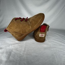 UGG Girls  Boys Unisex New Kristjan Chukka Chestnut Boots Little Kid's Size 10
