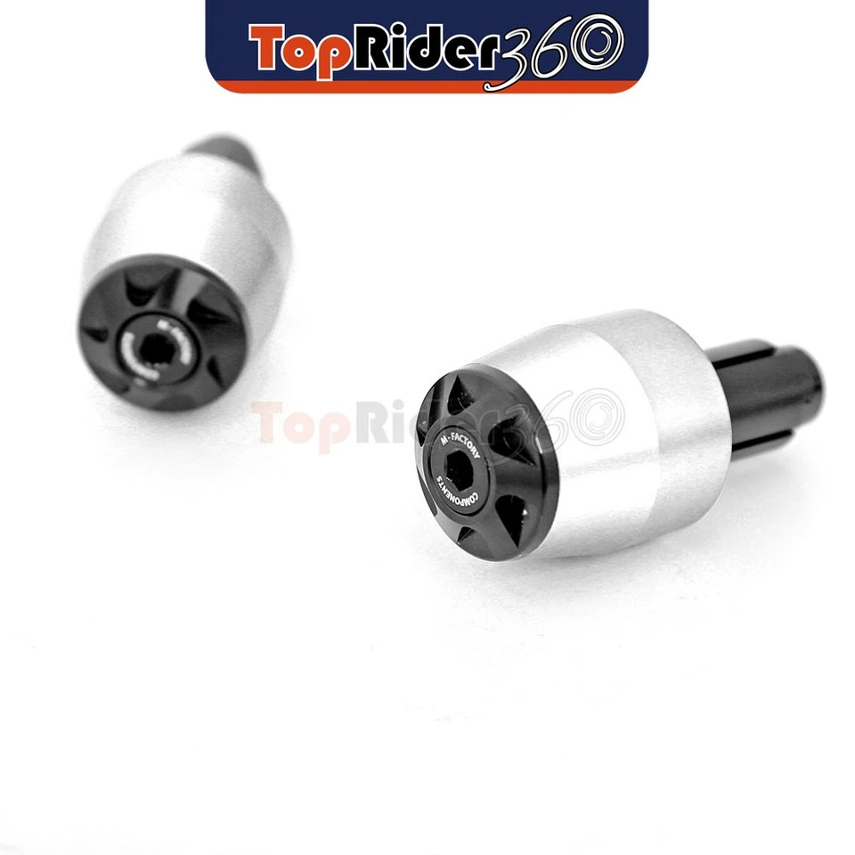 SILVER CNC Bar End Sliders BE2J For Honda CBF 1000 A 06-14 13 12 11 10 09 08 - Image 4 of 4