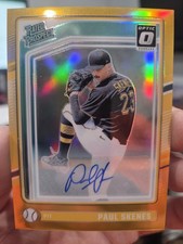2024 Optic Paul Skenes Gold Rated Rookie Auto 6/10 True Gold Color Match