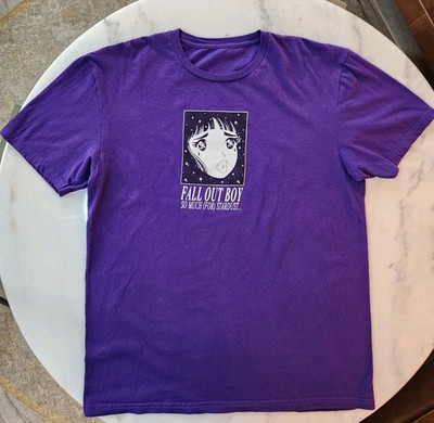 Fall Out Boy So Much For Stardust Purple Anime Band T-shirt Sizr Medium