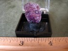 CUBIC PURPLE FLUORITE THUMBNAIL IN DISPLAY CASE JIANGSU CHINA #316 — photo 10