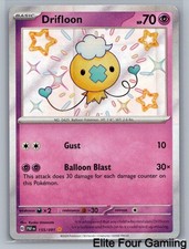Drifloon 155/091 Shiny Rare Paldean Fates Pokemon Near Mint on eBay