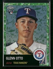 2022 Topps Chrome Platinum  #113 Glenn Otto Platinum Toile White/Green #/99 Rc