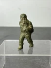 Marx 60mm Vintage Hard Plastic Paratrooper Early 50's Marx Green RARE HTF