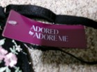 NWT Women’s Black Lace Floral Bra Adored By Adore Me Size 38DD — photo 2