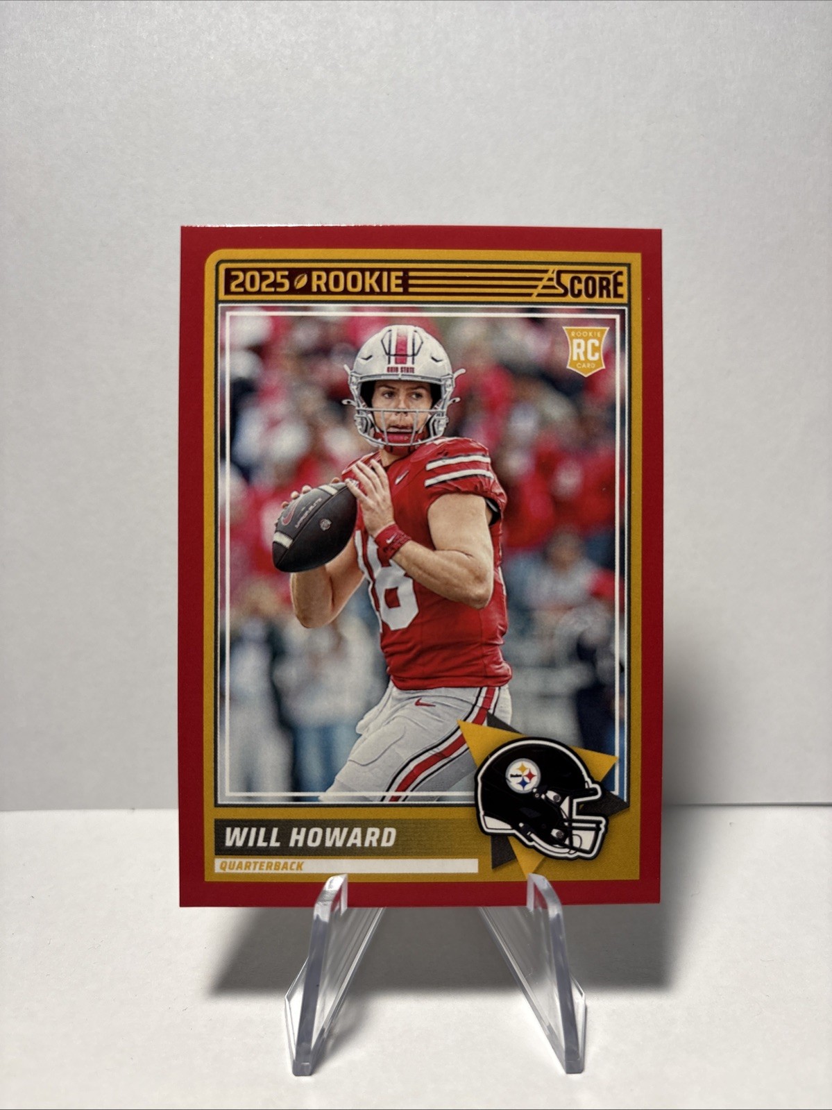 2025 Score - Rookies Will Howard #3 Red Border (RC)