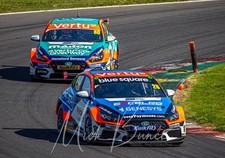 BTCC #28 Nicolas Hamilton #80 Tom Ingram Brands Hatch April 2026 A3 Print