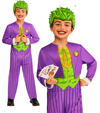 The Joker Costume Kids Batman Joker Official Fancy Dress Outfit Boys Girls