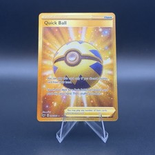 quick ball pokemon card gold QUICK BALL GOLD 216/202 Sword & Shield Secret Rare Pokemon