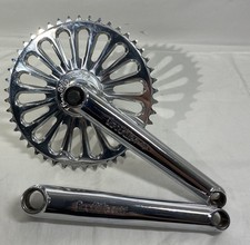 Profile Racing 182mm BMX 3 Piece Crank Polished Imperial Spindle 90s Mid-School