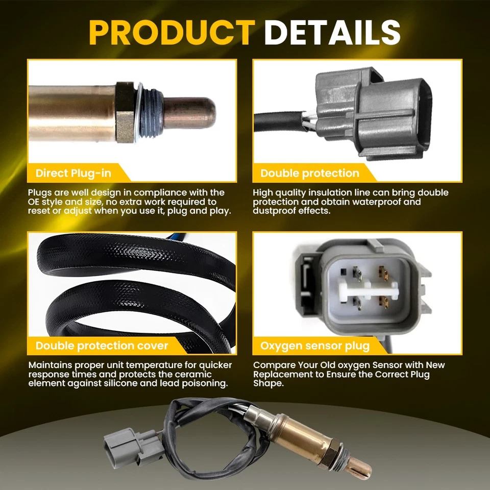 4pcs For 1999-2004 Land Rover Discovery Upstream Downstream Oxygen Sensor O2 EE - Image 4 of 4