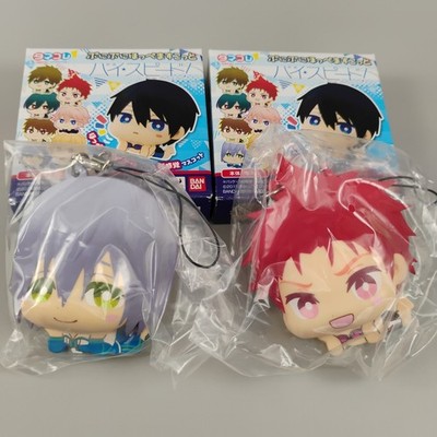 High Speed! -Free! Starting Days- Nao Asahi Set of 2 Squishy Cheek Mascot Strap