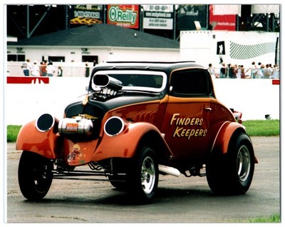 Dave Cobb's Willys AA/GS Gasser ''Finders Keepers'' Drag Race Car (8''x 10'') Photo