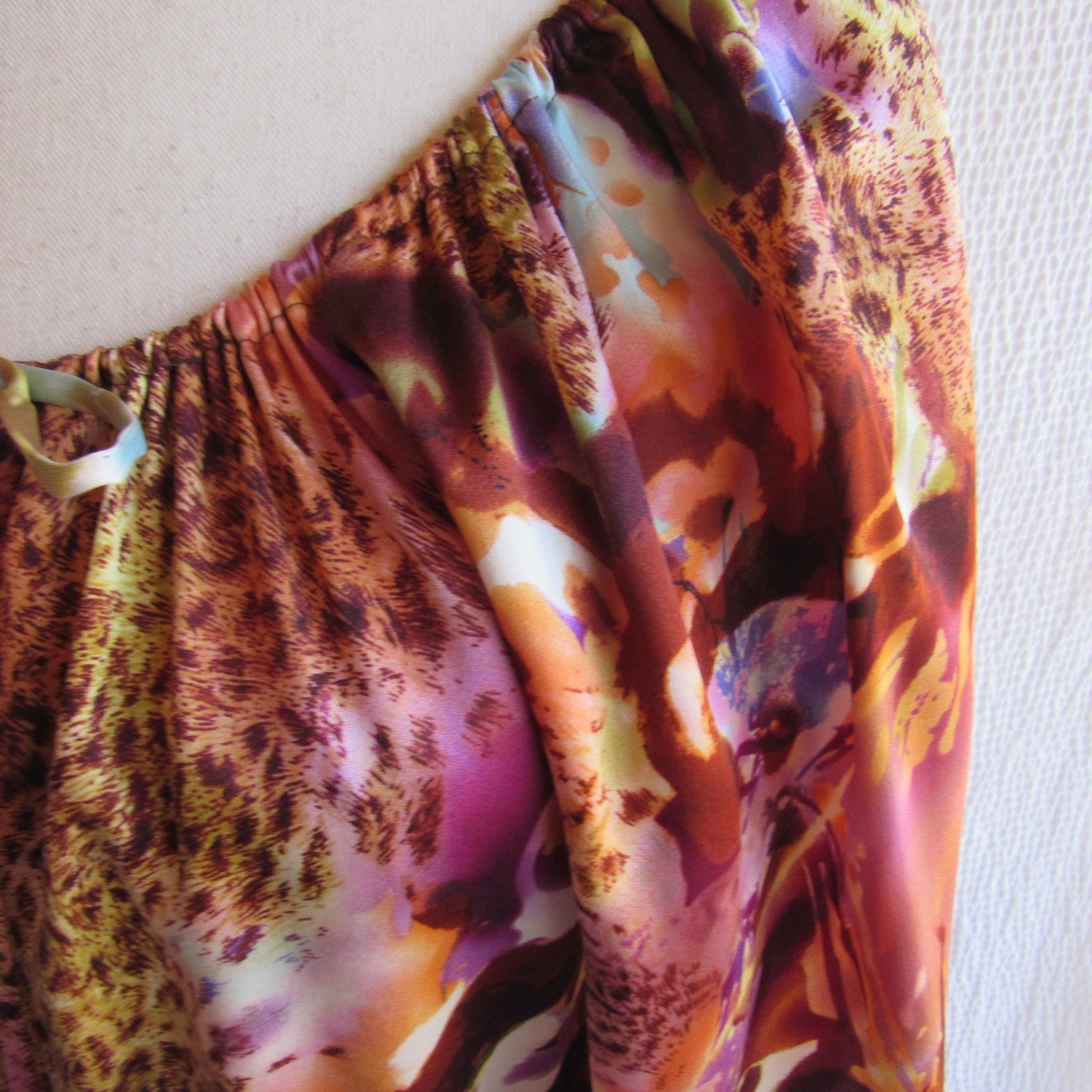 Cache 100% Silk Multicolor Leopard Abstract mix K… - image 3