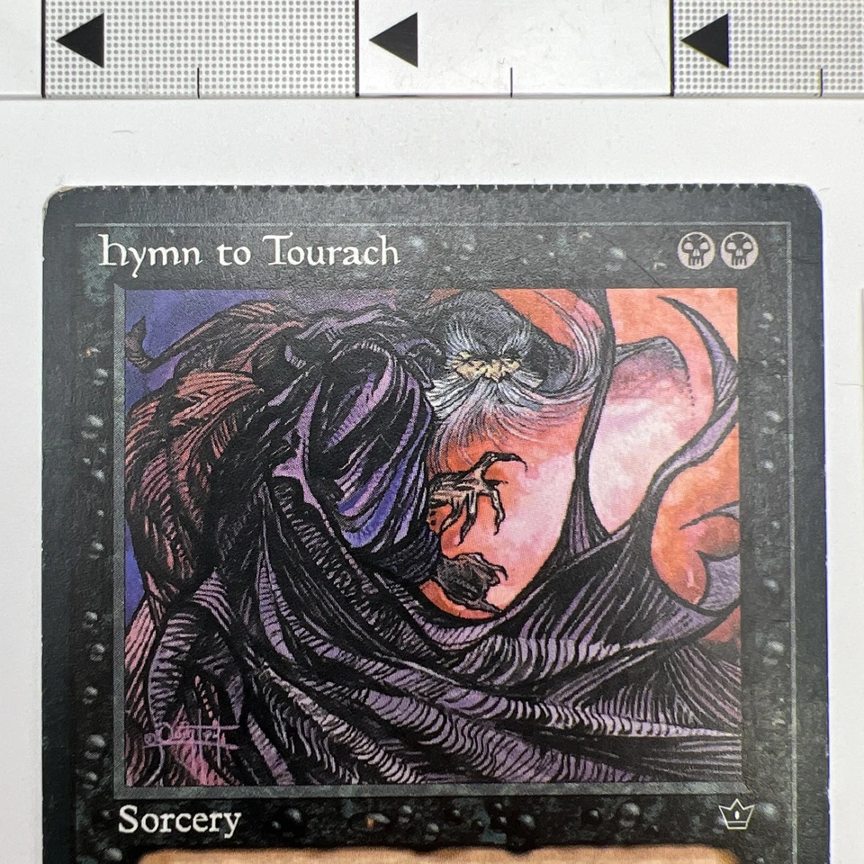 Hymn to Tourach MTG Magic the Gathering Fallen Empires Quinton Hoover Crimped - Image 2 of 4