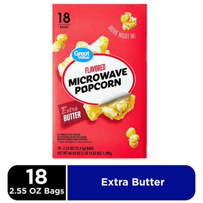 Extra Butter Flavored Microwave Popcorn