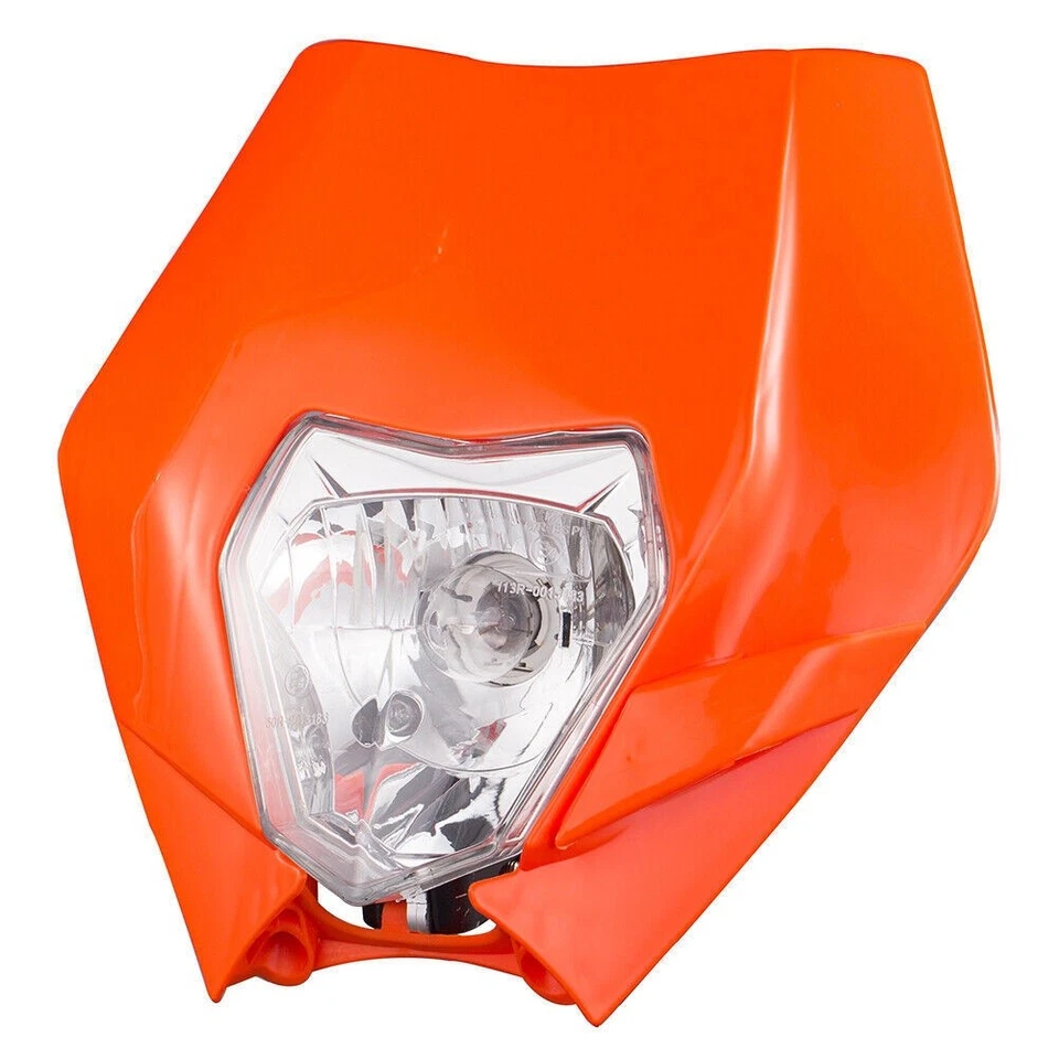 Motocross Orange Front Headlight For KTM 125 150 250 300 350 400 450 500 530 690 - Image 4 of 4