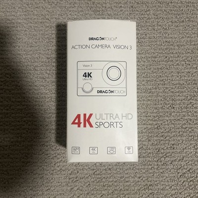 DRAGON TOUCH 4K ACTION CAMERA 16MP Vision 3 Underwater Waterproof 170°, NEW!!! 