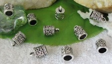 40pcs Tibetan silver end bead for 5.5mm cord FC10887