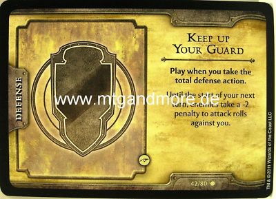 D&D Fortune Cards - 2x Keep Up Your Guard  #042