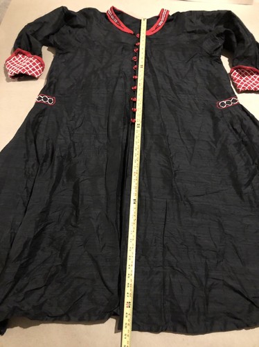 Renaissance Faire Light Nylon Black Robe Theater Clothing Large Size - Picture 4 of 8