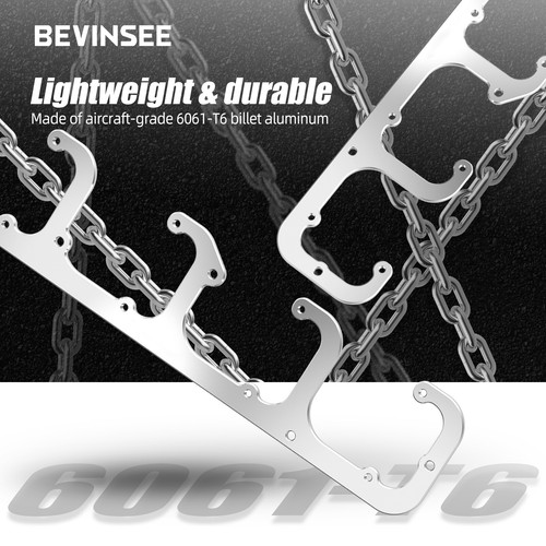 LS Billet Aluminum Coil Brackets For D581 Square Coils 4.8 5.3 5.7 6.0 6.2L - Picture 3 of 8