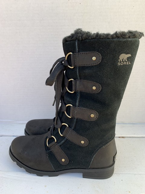 Sorel Emelie Faux Shearling Lined Waterproof Lace-up BOOTS 11m Major for sale online | eBay