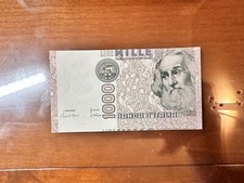 ERRORA DI STAMPA DECENTRATA BANCONOTA LIRE 1000 MARCO POLO 1982 SUP+ SABAUDA
