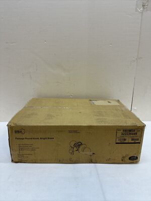 Shield Security Passage Round Knob Bright Brass #226929 NEW Fast Ship 24PK