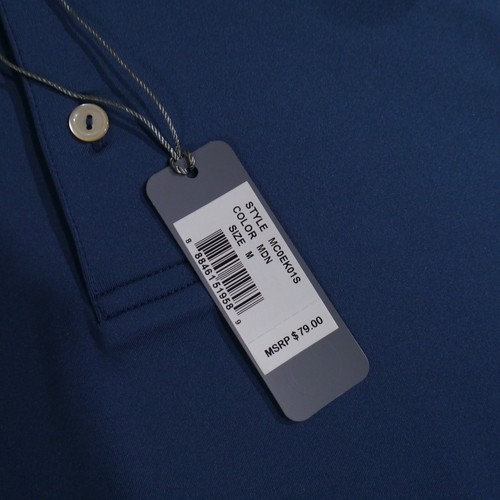 Peter Millar Summer Comfort Polo Shirt Mens Med Pastel Blue Pullover Golf Beach - Picture 8 of 16