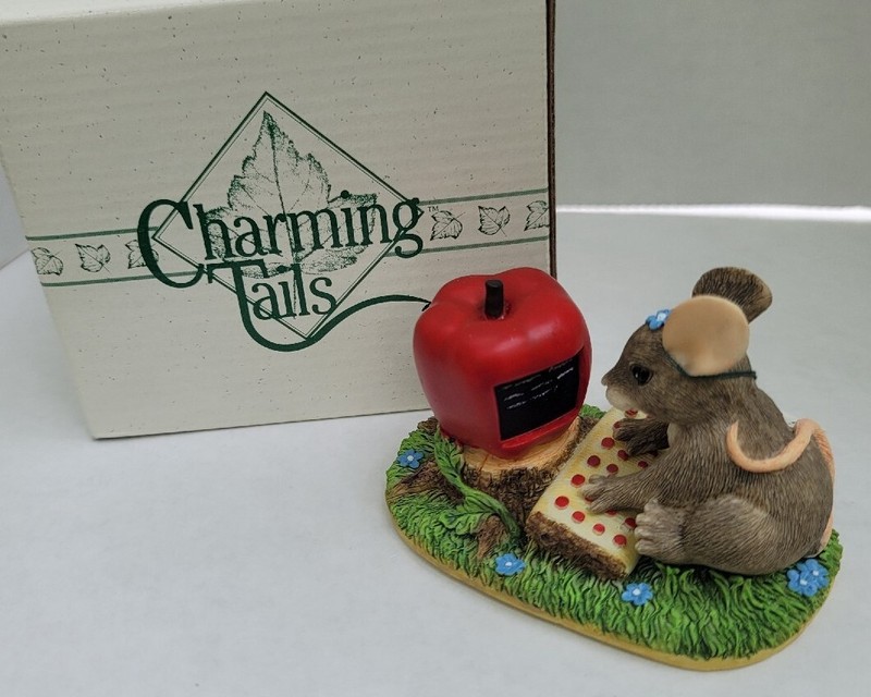 Fitz & Floyd Charming Tails Mouse MAXINE GOES ON-LINE 89/702